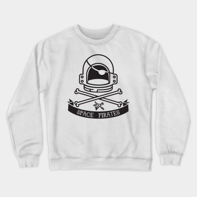 Space Pirate Crewneck Sweatshirt by parallelish